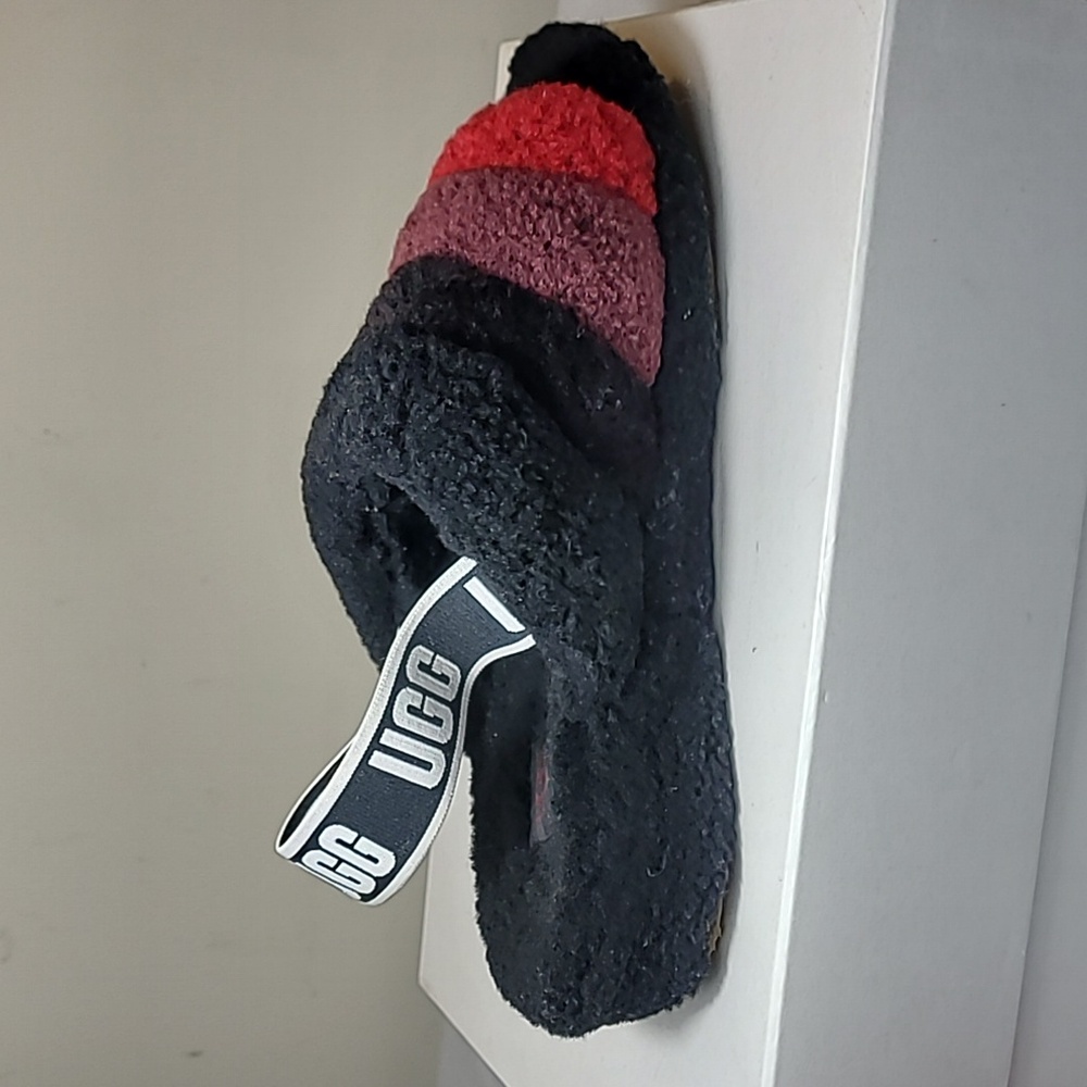 Ugg Fluff Yeah Black Slides Multi Colored Size 9 - image 6
